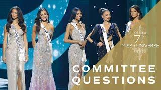 71st MISS UNIVESE - Top 5 QUESTIONS  Miss Universe