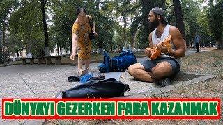 DÜNYAYI GEZMEK VE PARA KAZANMAK UKULELE ÇALIP BİLEKLİK SATARAK  #6