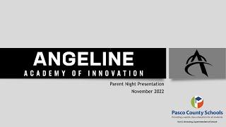 Angeline Academy of Innovation Presentation