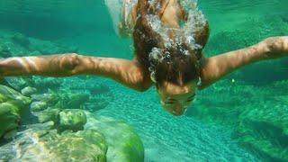 Diving Underwater in Italy  Aqua Woman