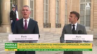 DÉCLARATION CONJOINTE DU PRÉSIDENT EMMANUEL MACRON ET DU SECRÉTAIRE GÉNÉRAL DE L’OTAN