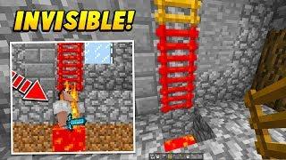 I Used an INVISIBLE Ladder To Trap Players In Lava.. Minecraft TROLLING