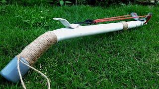 the easiest way to make a powerful pvc slingshot gun  DIY Slingshot