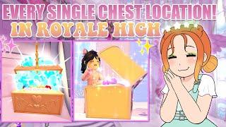 EVERY SINGLE CHEST LOCATION IN ROYALE HIGH Updated For Spring 2024 DIAMONDS XP & ITEMS