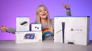 New PlayStation Accessories Haul PS5 Slim PlayStation Portal Pulse Explore Earbuds