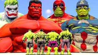 Power of Hulk  Joker Transformation Hulk Joker vs Red Hulk vs Captain Hulk - Epic Battle