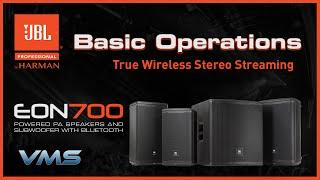 JBL EON700 PA Speakers  True Wireless Stereo TWS Streaming