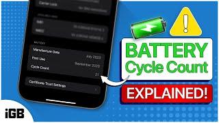 How to Check iPhone 15 Battery Cycle Count 🪫