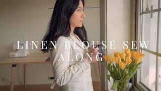 SEW ALONG #5  ELEGANT LINEN BLOUSE  GEORGE BY ATELIER BERNIE