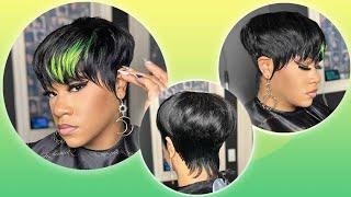 DIY  Removable Pixie Wig  Quick Weave   Full Tutorial