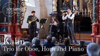 Robert Kahn Trio for Oboe Horn and Piano op. 73  Andrey Godik David Guerrier & Nelson Goerner