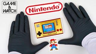 Nintendo Game & Watch Super Mario Bros Handheld Console Unboxing + Gameplay