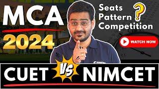 NIMCET vs CUET? MCA Admissions 2024 Top MCA Colleges n Placements? #MCA #NIMCET #CUET #viral