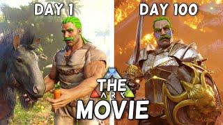 I Survived 100 Days on RAGNAROK in ARK Survival Evolved