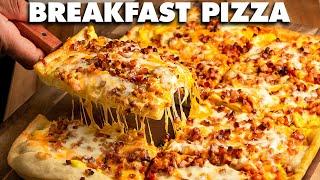 Breakfast Pizza Recipe with Sausage and Eggs