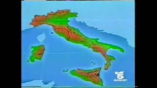 Canale 5 - Sequenza Tg5 con Enrico Mentana e Meteo del 22 Aprile 1996 HD