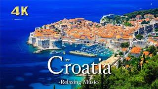 【4K】クロアチアの絶景｜ピアノのリラックス音楽と美しい大自然の景色｜Croatia