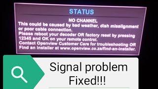 OpenView HD Signal probelm solved