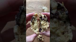 Why you need to chill cookie dough #chocolatecookiesrecipe #foodscience #baking