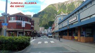 Juneau Alaska  4k Virtual Drive Tour  With Special Walk Tour Ending