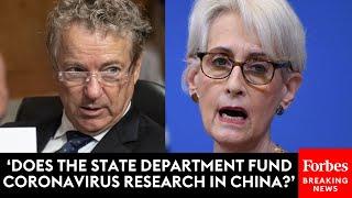 JUST IN Rand Paul Directly Confronts Top Biden Official On Funding Virus Studies In China