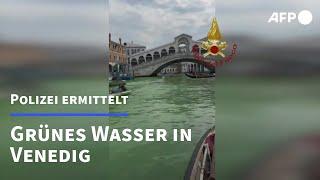 Wasser in Venedig grün verfärbt  AFP