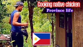 A legendary gwapo cooking native chicken adobo 