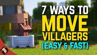 How To Move Villagers In Minecraft TOP SECRET METHOD AT END