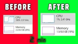 FIX 100% CPU usage  reduce CPU usage windows 10  100 CPU usage windows 10️