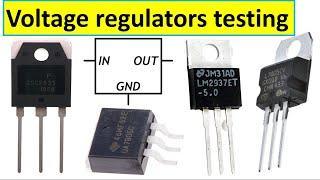 Learn how to test voltage regulators with multimeter 78XX series voltage regulators