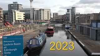 Union Canal Lochrin Basin - 2000 and 2023