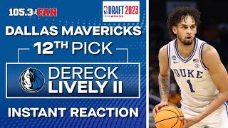 Mavs Draft Dereck Lively II W 12th Pick Trade Davis Bertans To OKC  The Get Right