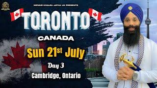 Canada Tour 2024  Cambridge Ontario  Bhai Harinder Singh Ji  NKJ  210724