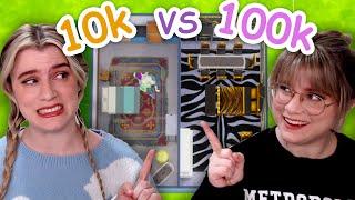 $10000 vs $100000 apartments in the sims 4