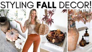 STYLING *NEW* FALL DECOR  FALL DECORATING IDEAS  AUTUMN DECOR  HOMEGOODS DECOR HAUL