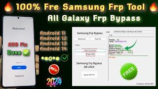 Free Frp Unlock Tool All Galaxy 2024 All Samsung Android 11121314 Frp Lock Bypass 100% Done 