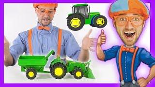 Tractor toy for toddlers - Learn colors and toys and animals for children