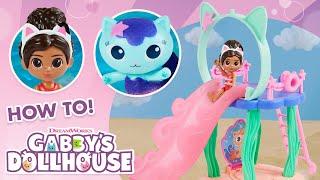 How to Use Gabby Girl’s Purr-ific Pool Playset  Gabby’s Dollhouse  Toys for Kids