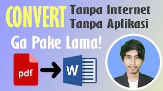 Cara Mudah Merubah PDF ke Word  Tips Microsoft Office