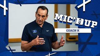 2024-25 Duke Basketball Coach K Speaks to Team