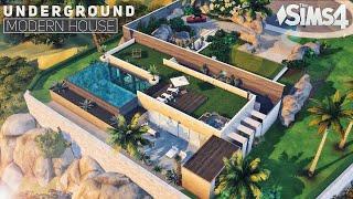 Underground MODERN House  No CC  Del Sol Valley  the Sims 4 Stop Motion