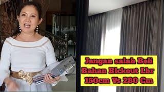 Jangan Salah beli Bedanya Bahan Gorden Blackout Lebar 150cm VS 280Cm  Gorden polos