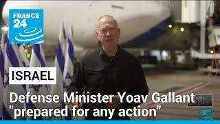 Israeli Defense Minister Yoav Gallant departs for talks in the US • FRANCE 24 English