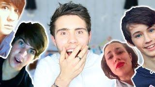 REACTING TO YOUTUBERS FIRST VIDEOS
