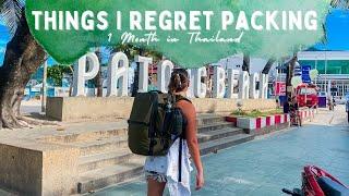 Things I Regret Packing  1 Month in Thailand