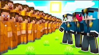 100 SUSCRIPTORES vs LOS COMPAS en MINECRAFT  IMPOSIBLE DE ESCAPAR de esta PRISION