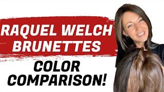 4 Popular Raquel Welch Brunettes - Color Comparison   Chiquel Wigs