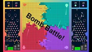 Episode 11 - Epic Bomb Battle - Territory War Algodoo Marble Race