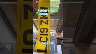 Number plate printing using the OKI C650. #numberplates
