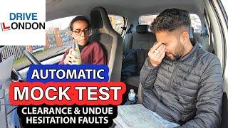 UK Driving test - Learner Driver FAILS for CLEARANCE & UNDUE HESITATION In A Mock Test - London 2020